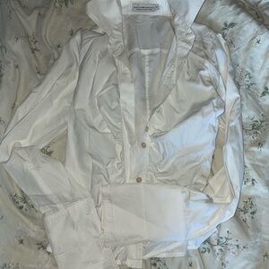Marisa MiniCucci Women's White Button-Up Jacket
